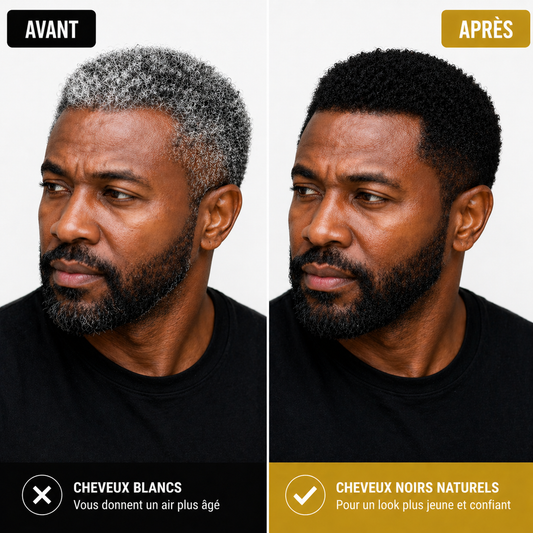 DISAAR Shampooing Anti-Cheveux Blancs - Résultat Visible en 10 Minutes ✨