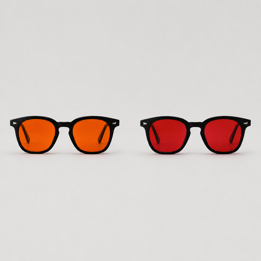 Lunettes Anti-Lumière Bleue ( 2 Lunettes : Jour & Nuit)