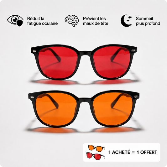 Lunettes Anti-Lumière Bleue (1 acheté = 1 offert)