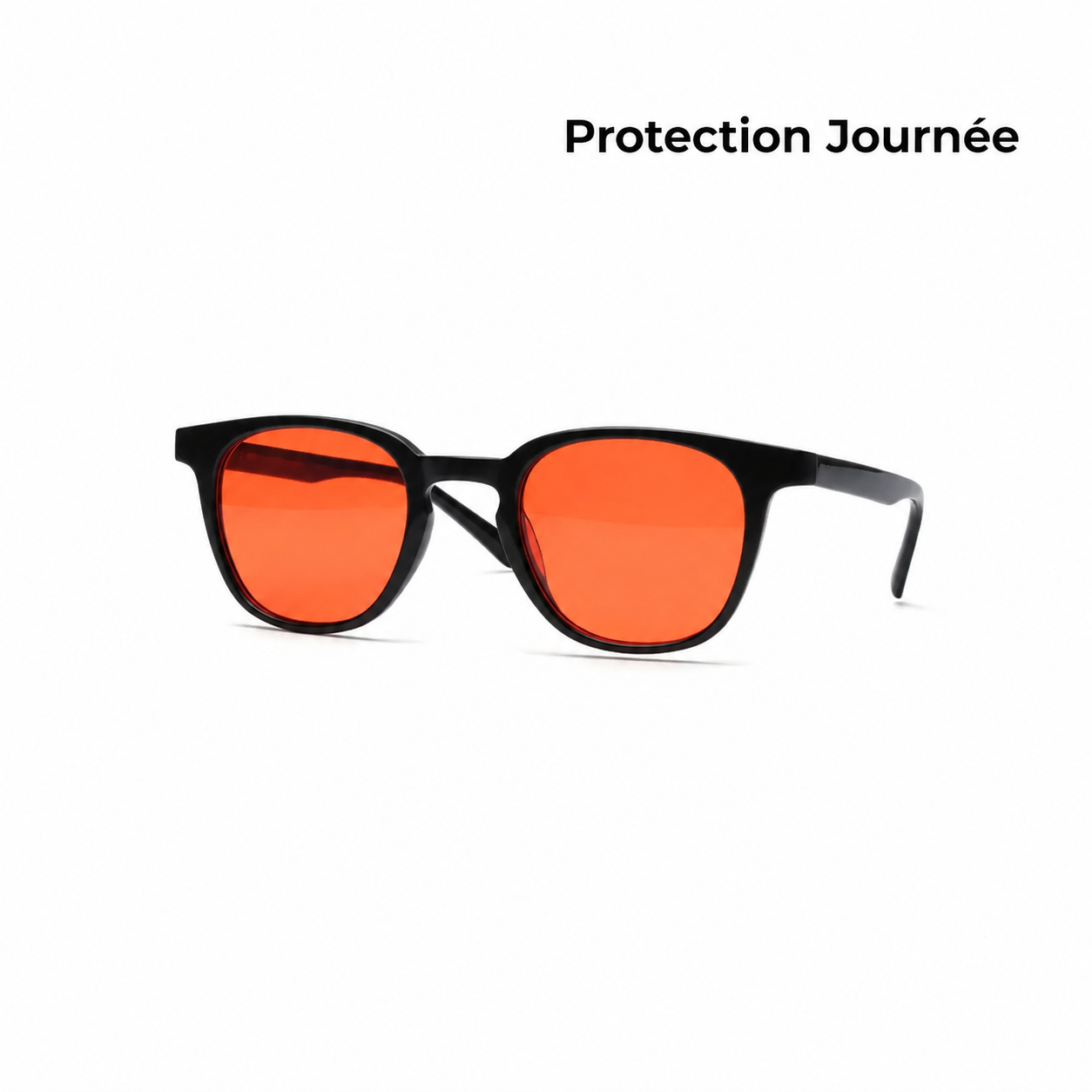 Lunettes anti-lumière bleue à verres orange, protection journée