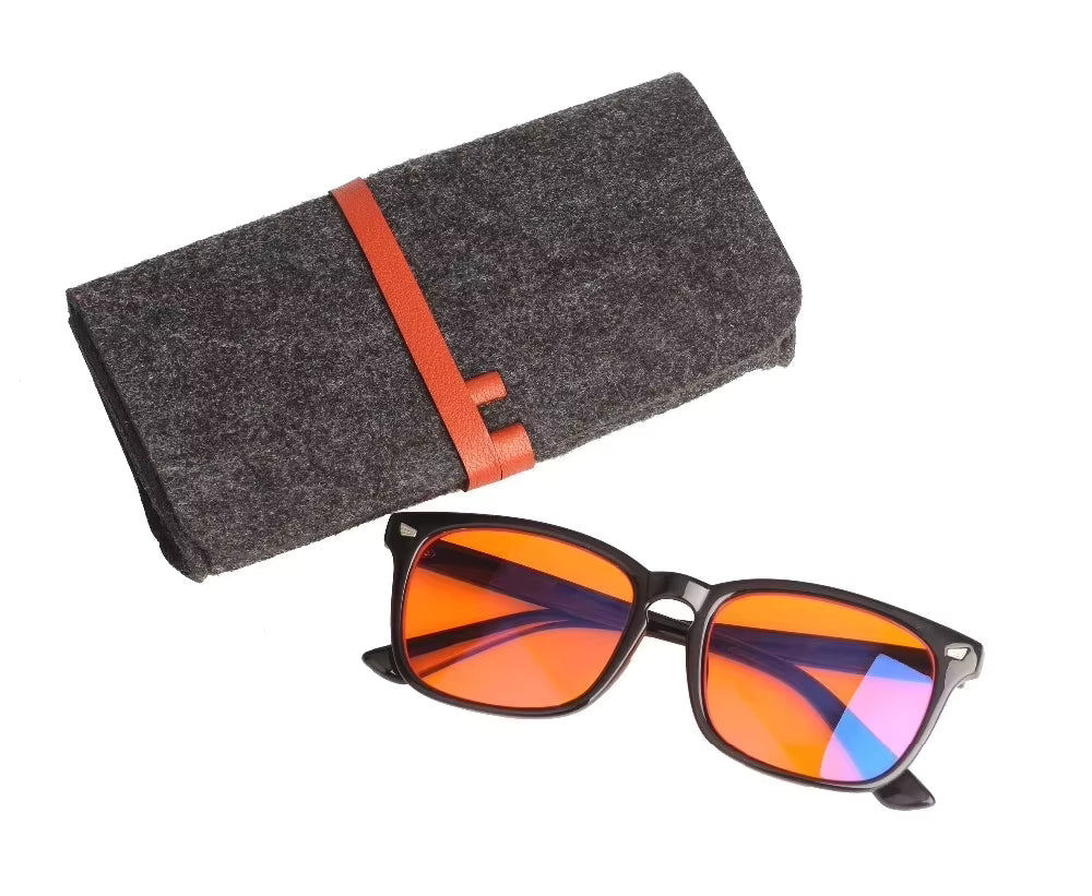 Lunettes Anti-Lumière Bleue ( 2 Lunettes : Jour & Nuit)