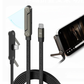 Câble de charge rapide 240W avec support téléphone pliable intégré