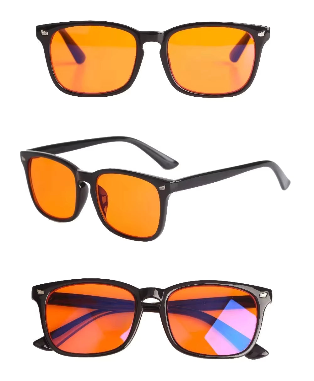 Lunettes Anti-Lumière Bleue ( 2 Lunettes : Jour & Nuit)