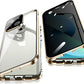 Coque iPhone Double face en Métal Protection Complète 360, Protection de Caméra, Antichoc & Anti-pepping